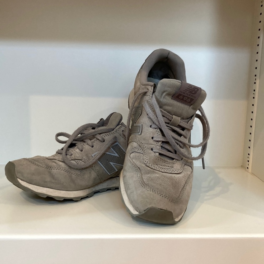 Grey New Balance shoes